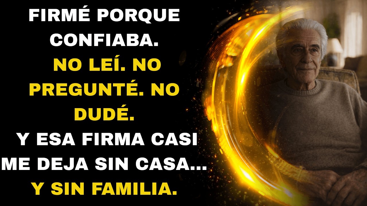 Confié en mi familia y firmé… fue el peor error de mi vida