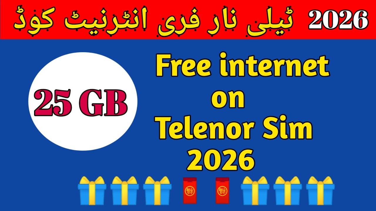 Free internet codes telenor//2026 telenor free internet//Red packet 🎁🧧
