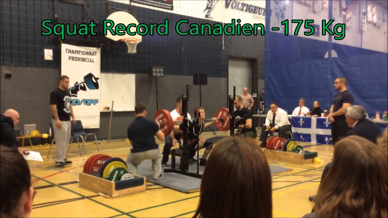 William Veilleux championnat provincial de dynamophilie (powerlifting)