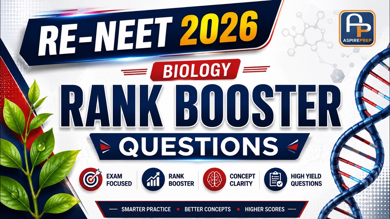 RENEET 2026 Biology | RANK BOOSTER QUESTIONS. #neet #neetcoachings #neetaspirents