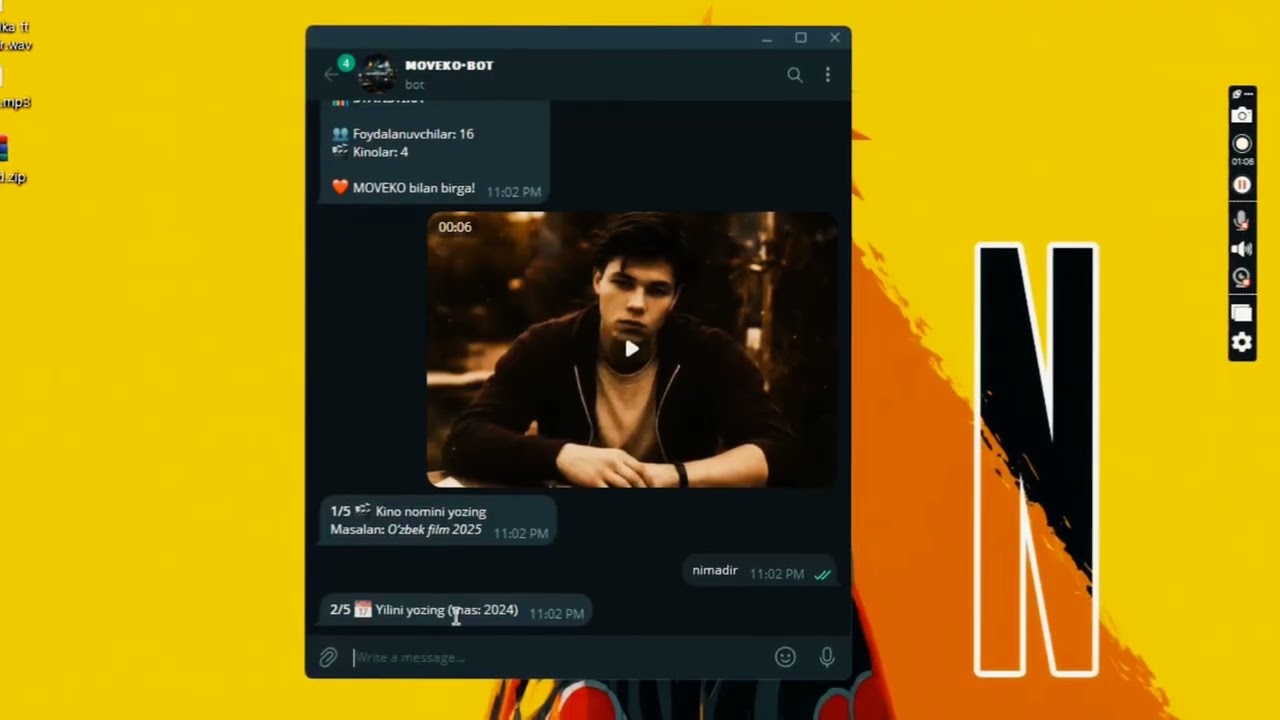 Kino TELEGRAM BOT 🦸