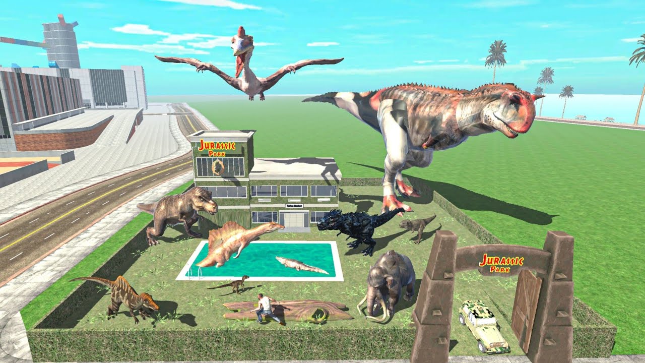 Franklin Change Police Station to Jurassic Park in Indian Bikes Driving 3D