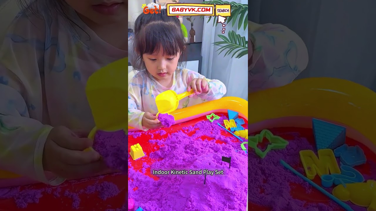 Is your child obsessed with sensory play? This Indoor Kinetic Sand is a must-have! #SensoryPlay