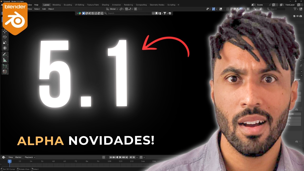 🔴Blender 5.1 Alpha - Novidades INSANAS!
