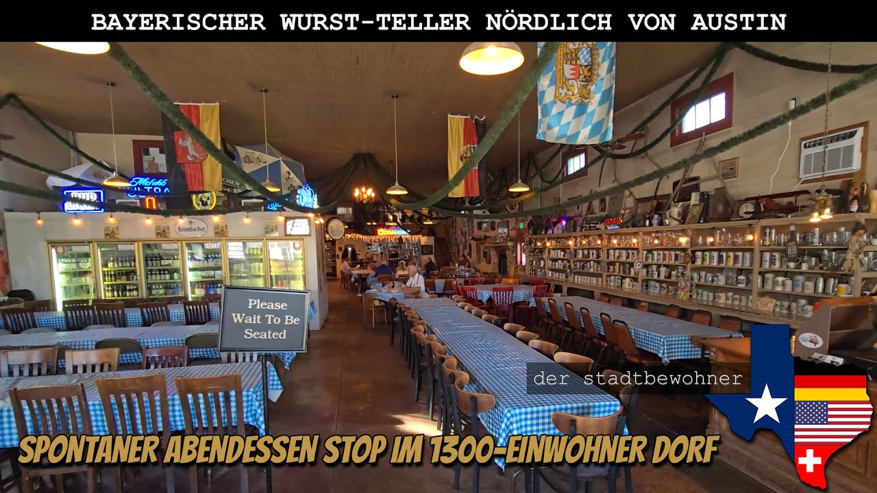 Bayerischer Wurst-Teller im Texanischen Dorf