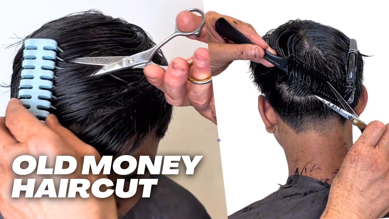 Taglio Graffiato - Old money haircut with scissors - Tutorial uomo