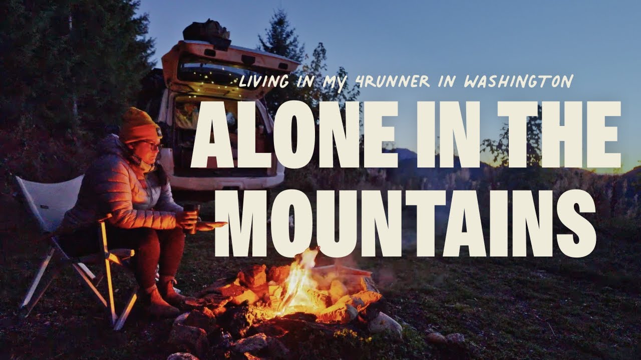 Solo 4Runner Camping in Washington | Overnight Adventure in the Mountains (ASMR + Solo Overlanding)