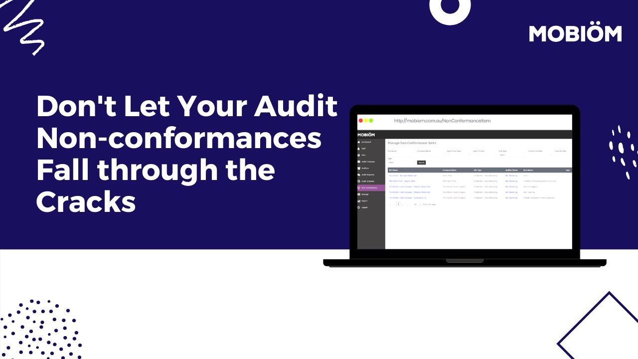 Don&rsquo;t Let Your Audit Non-conformances Fall Through the Cracks | Mobiom