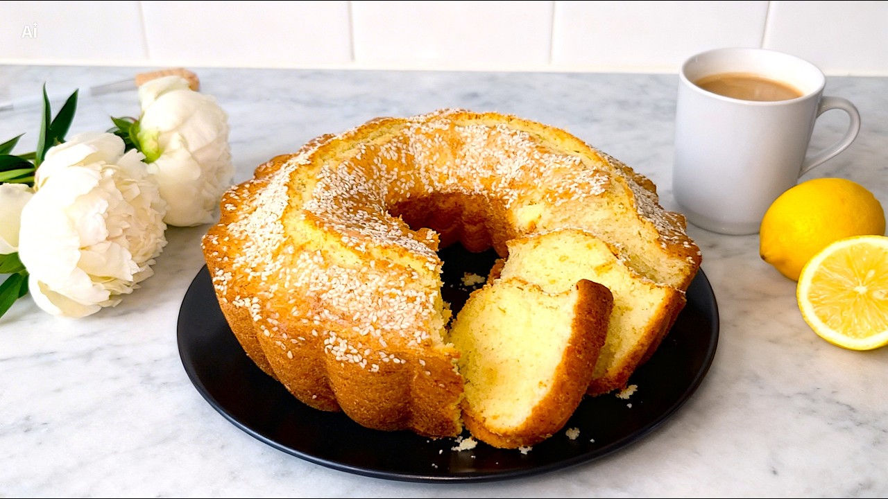 Самый воздушный турецкий пирог, который вы когда-либо пробовали! 🍋 Нежный и простой рецепт ✨