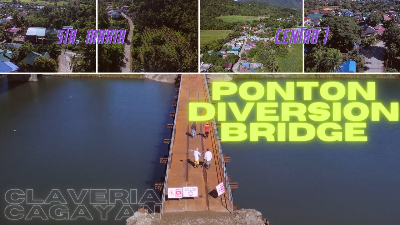 DIVERSION BRIDGE | CLAVERIA CAGAYAN | DJI MINI 2 | DRONE FOOTAGE | PONTON BRIDGE VIA C7 - STA. MARIA