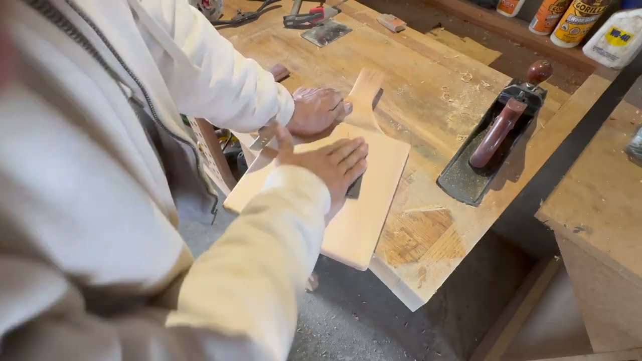 tabla para picar verdura con mango
