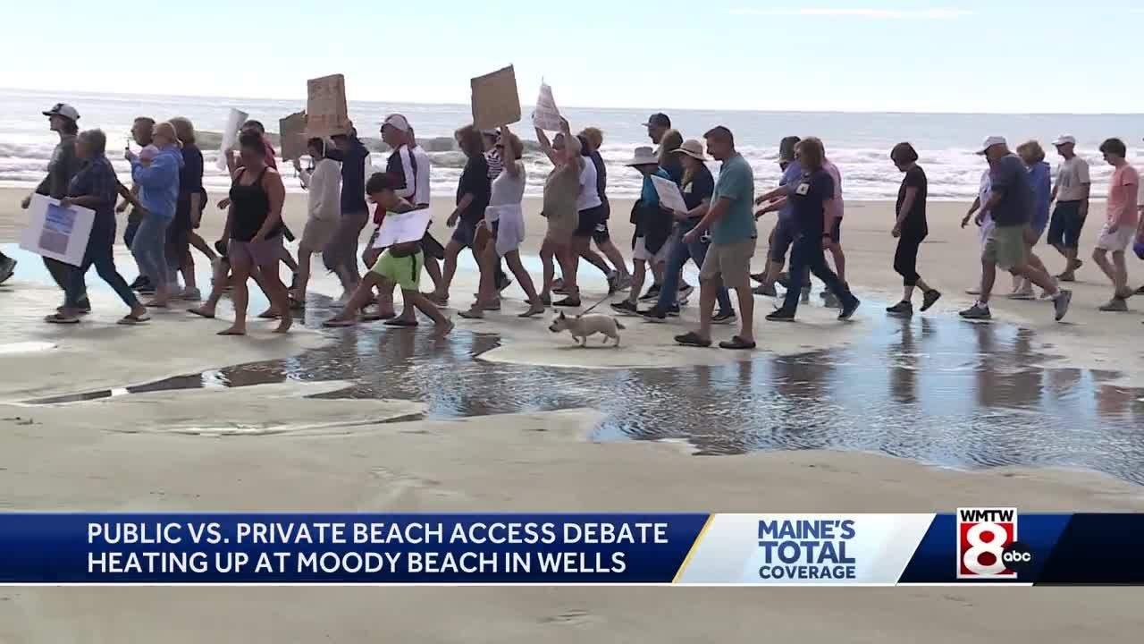 Battle for the beach: Residents fight beachgoers over access to Moody Beach