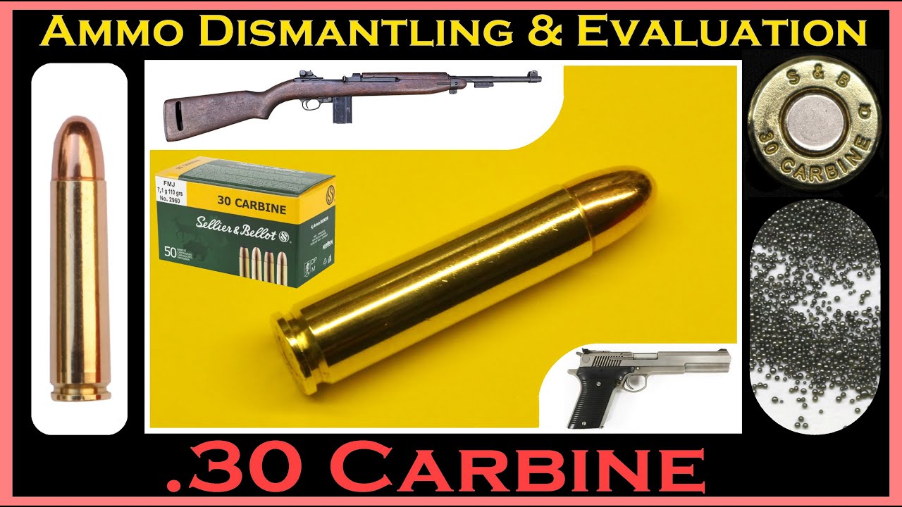 .30 Carbine Deconstruction (Sellier & Bellot 110gr FMJ - V332652) Ammo Dismantling & Evaluation.