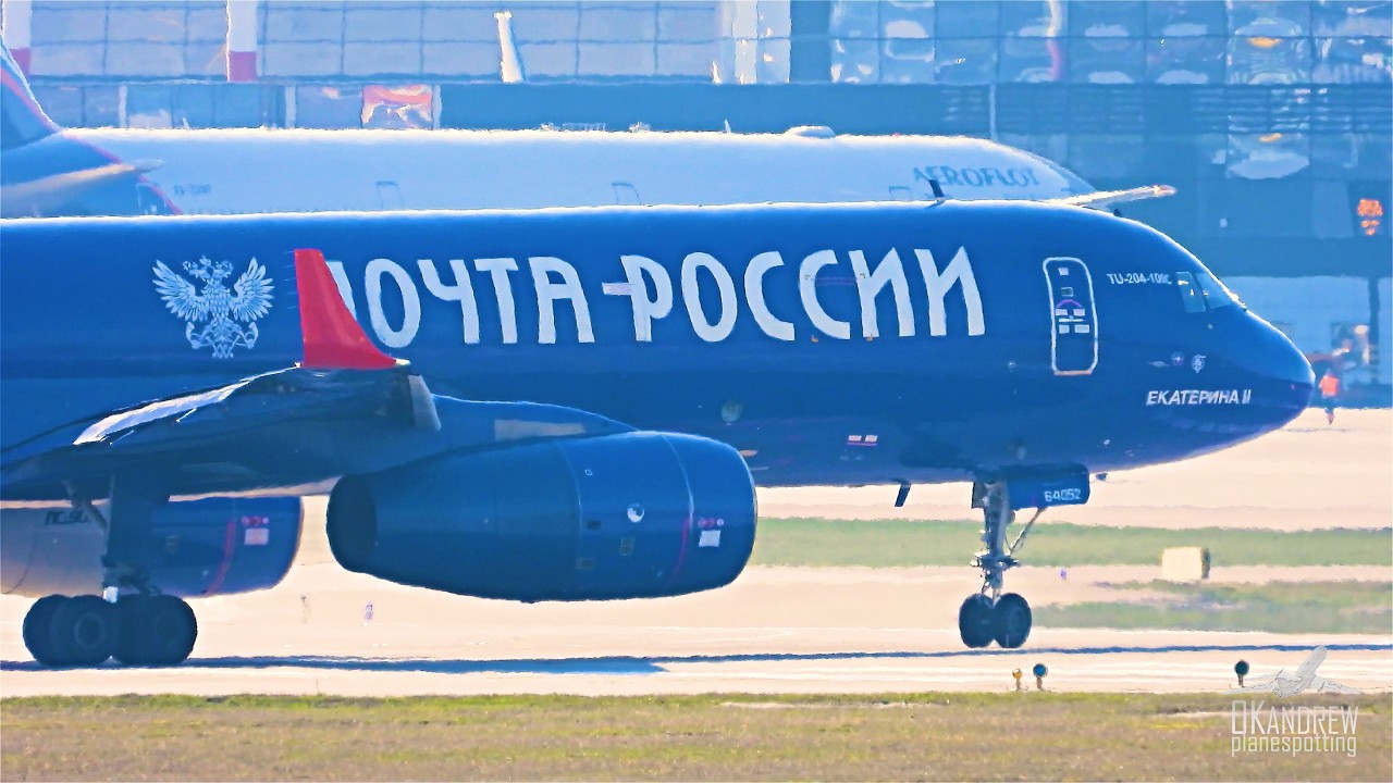 Ту-204 Почтовый голубь. Взлетел за 30 секунд. Первый раз пойман в Шереметьево
