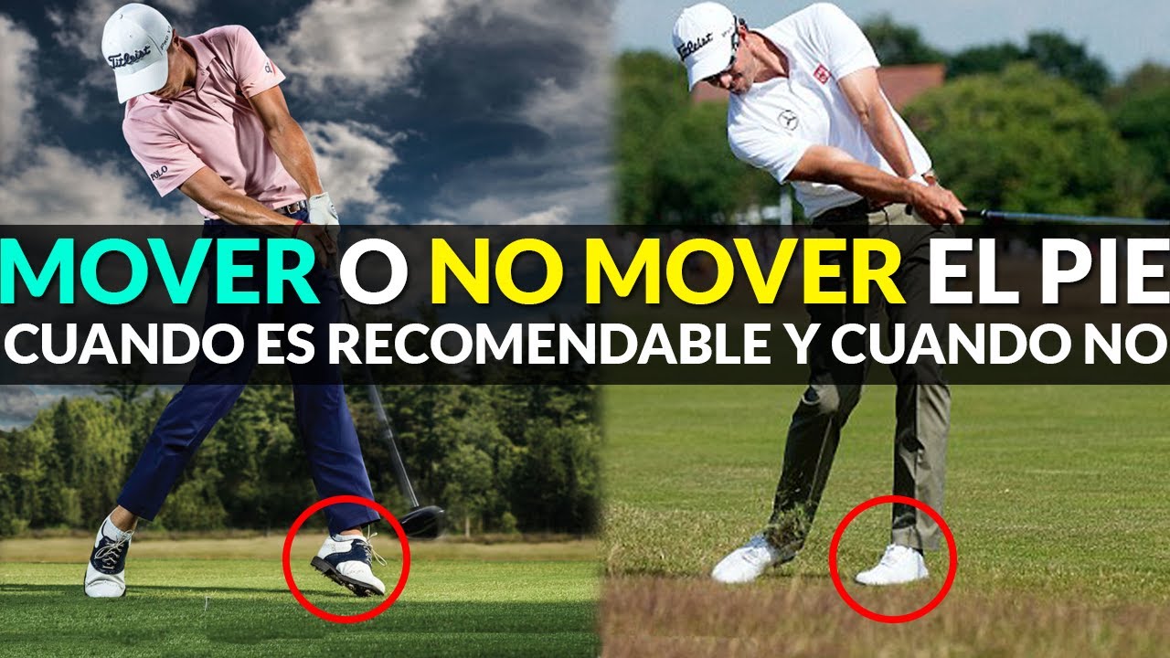 ¿Es RECOMENDABLE Mover el pie izquierdo 🦶➜🌪️ durante el swing de golf? Cuidado con esto!