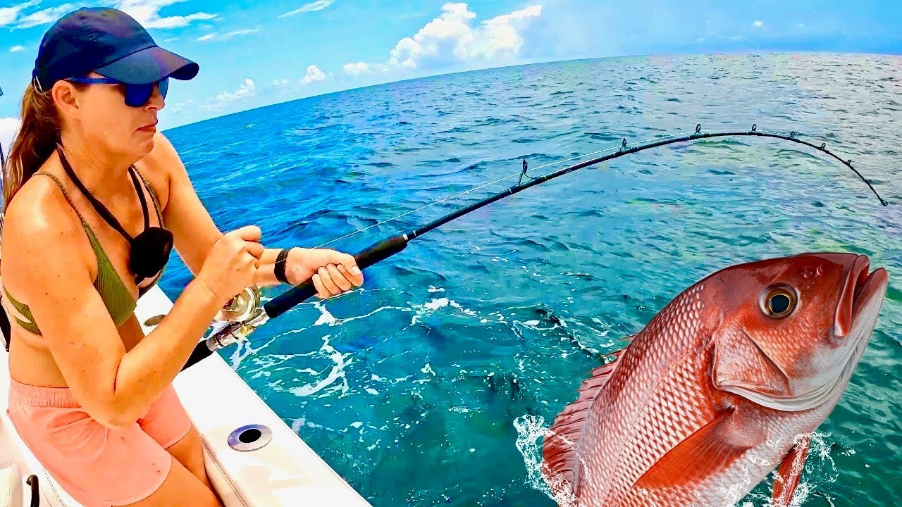 GIRL goes OFFSHORE and catches THIS!!!