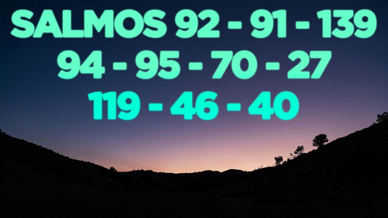 SALMOS DE PAZ 92 - 91 - 139 - 94 - 95 - 70 - 27  - 119 - 46 - 40 - Bíblia JFA Offline