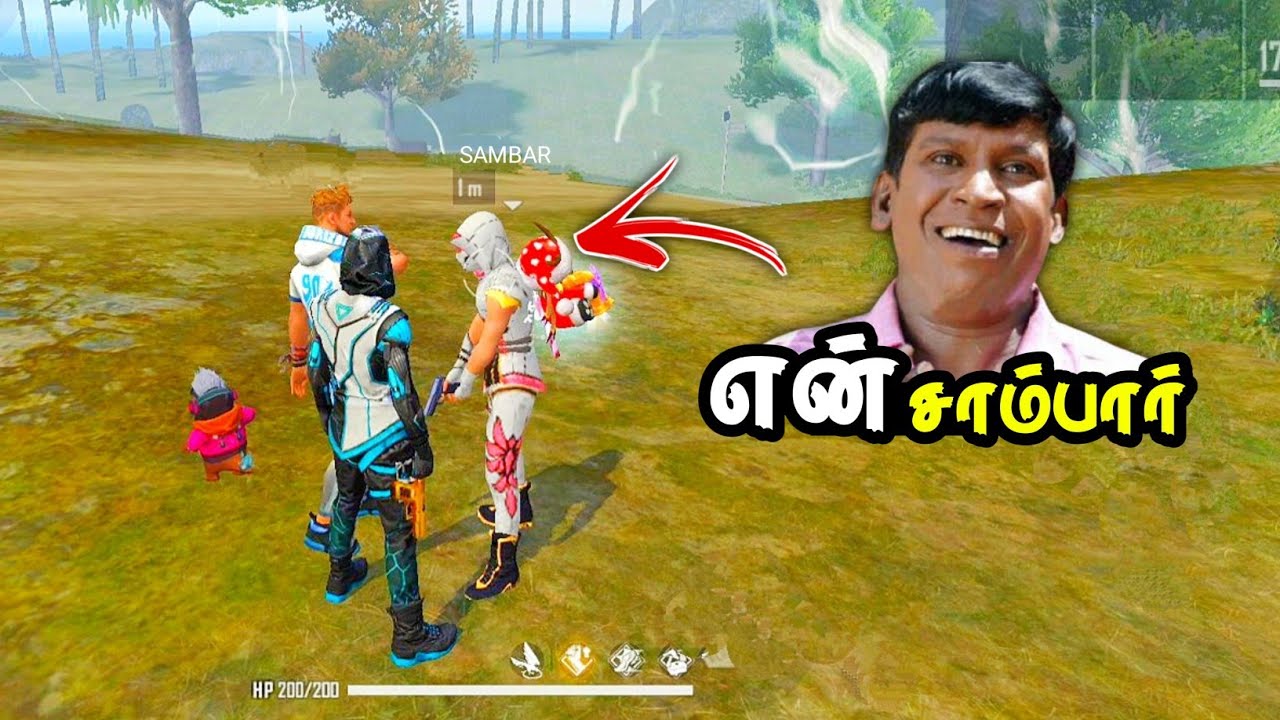 😱என் சாம்பார் ||💥Free Fire Clash Squad Rank Gameplay Tamil || Wiping Tamizhan || funny commentry