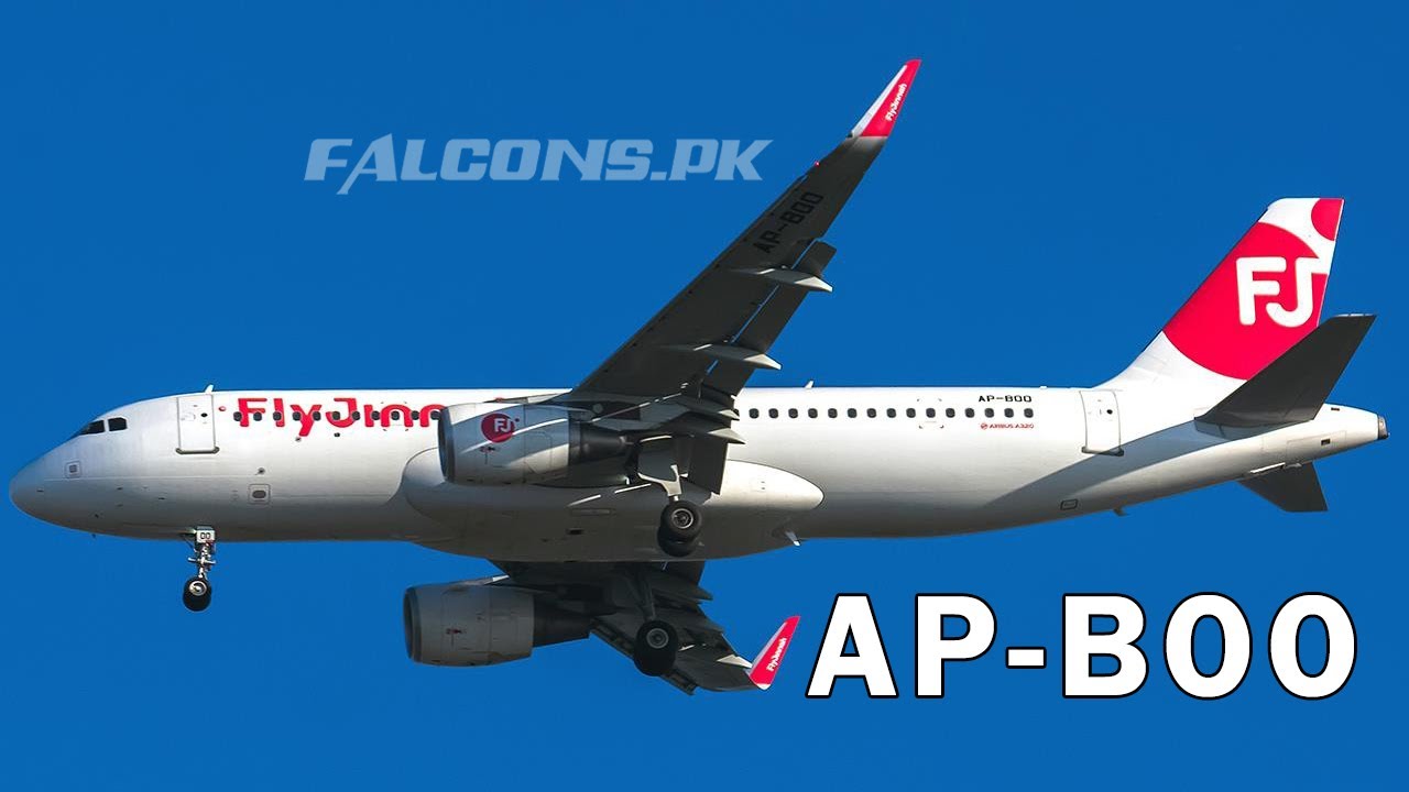Fly Jinnah Airbus A320 AP-BOO approaches for landing | Plane Spotting