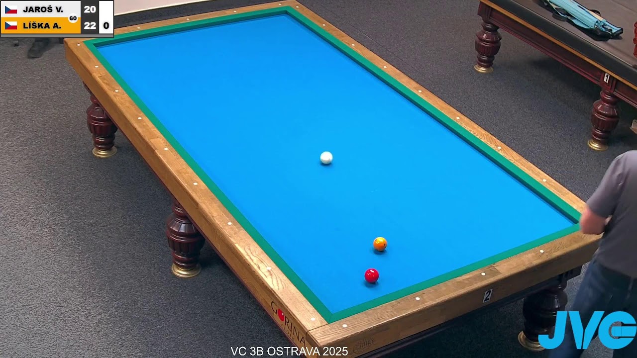 Czech league | 3-cushion | D1 | 9th round | Antonín Líška v Vladimír Jaroš