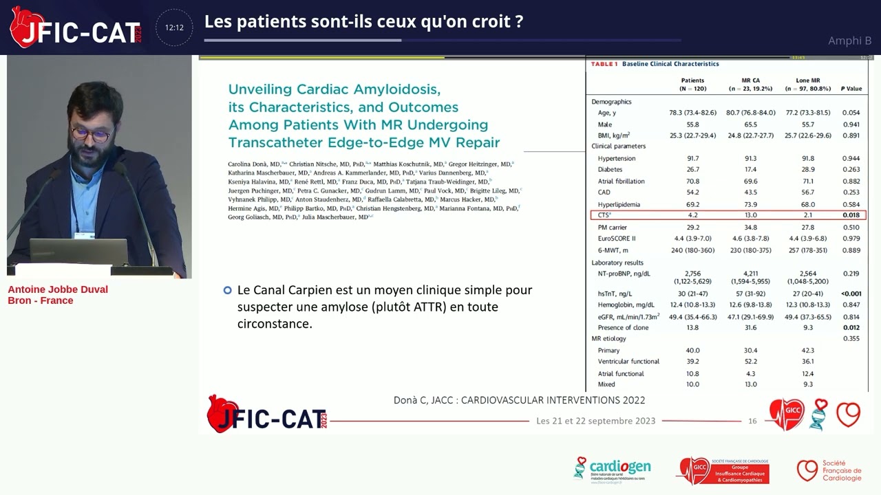 Explorons les faces cachées de l'amylose Cardiaque à TTR Les patients sont-ils ceux qu'on croit