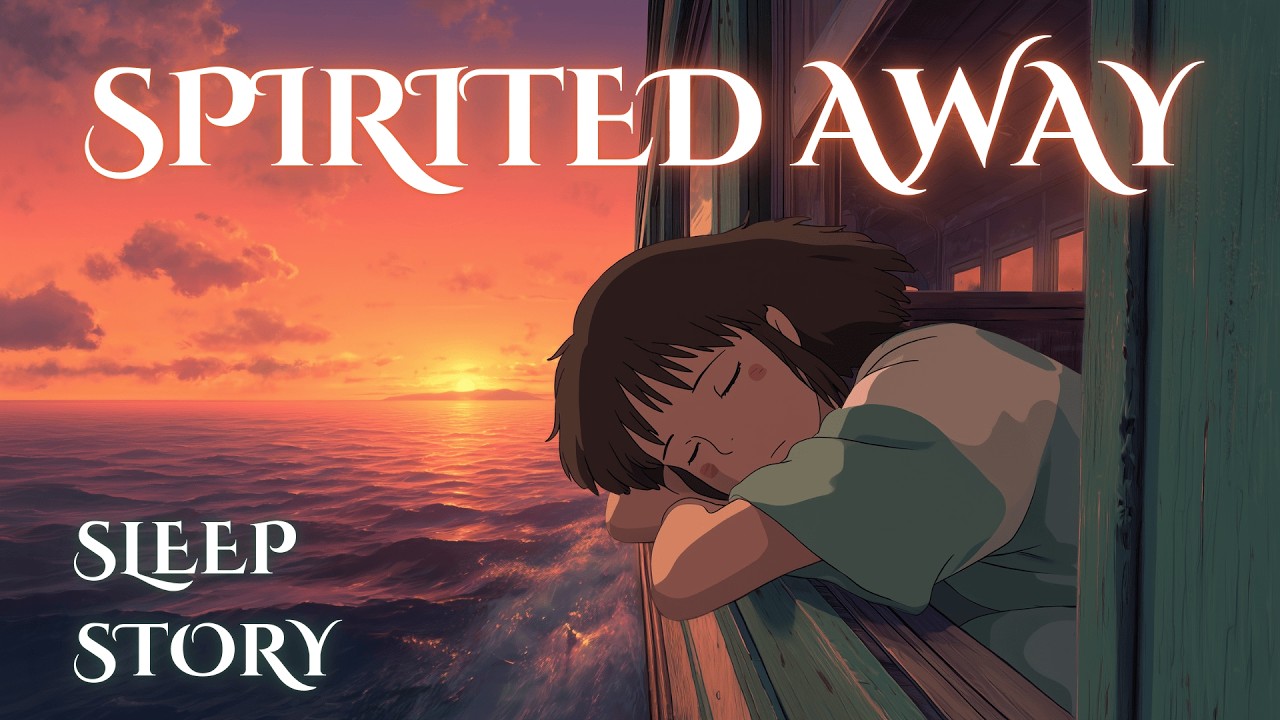Spirited Away Sleep Story 🌊🚂 The Sea Train Journey | Ghibli ASMR & Ocean Ambience