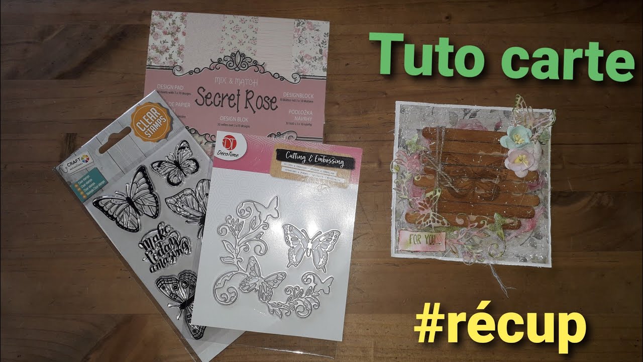 Tuto carte/ tampon, dies et bloc action 