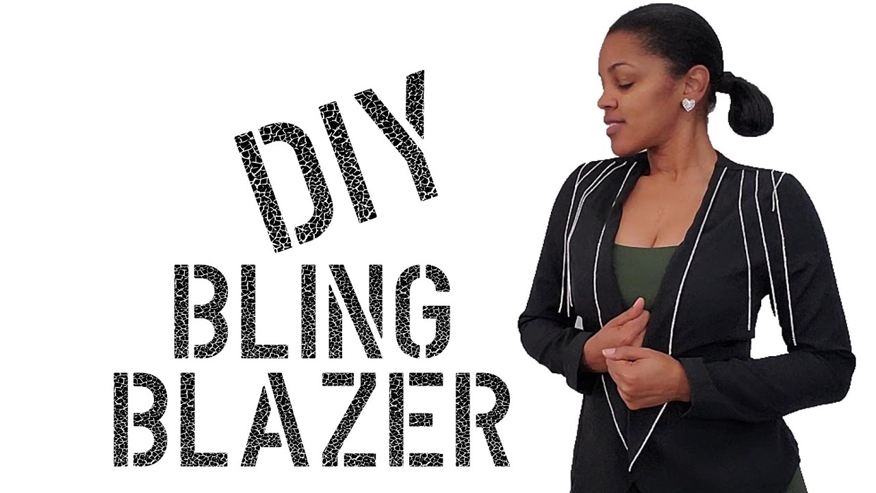 DIY How To Make Rhinestone Fringe Jacket