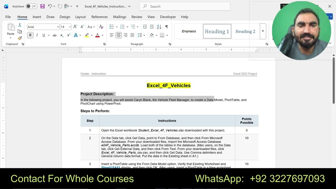 Excel 4F Vehicles (Homework) (PC and Mac) GO22_XL_CH04_GRADER_4F_HW - Vehicles 1.0|Excel 4F Vehicles