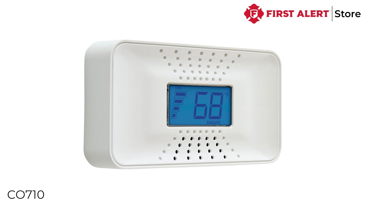 First Alert Carbon Monoxide Alarm with Digital Display and 10-Year Sealed Battery - (CO710)