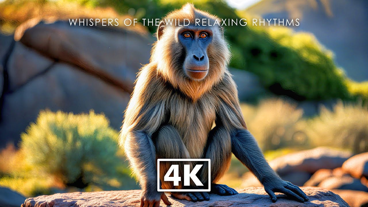 WILD ANIMALS 4K – Soft Silence of the Wild with Relaxing Piano & Natural Ambience
