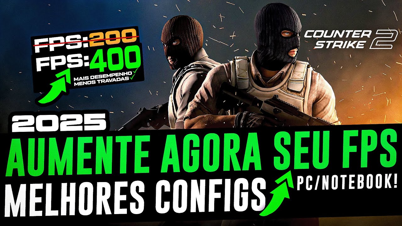 COMO AUMENTAR O FPS DO CS2 ! MELHORES CONFIGURAÇÕES PARA DESEMPENHO E ACABAR COM TRAVADAS CS 2 2025
