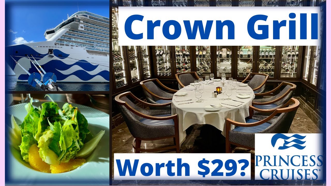 Обзор ресторана Crown Grill на круизном судне Princess Cruises