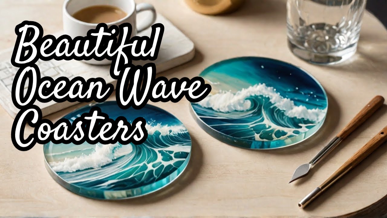 156|Crafting Beautiful Resin Ocean Waves Coasters
