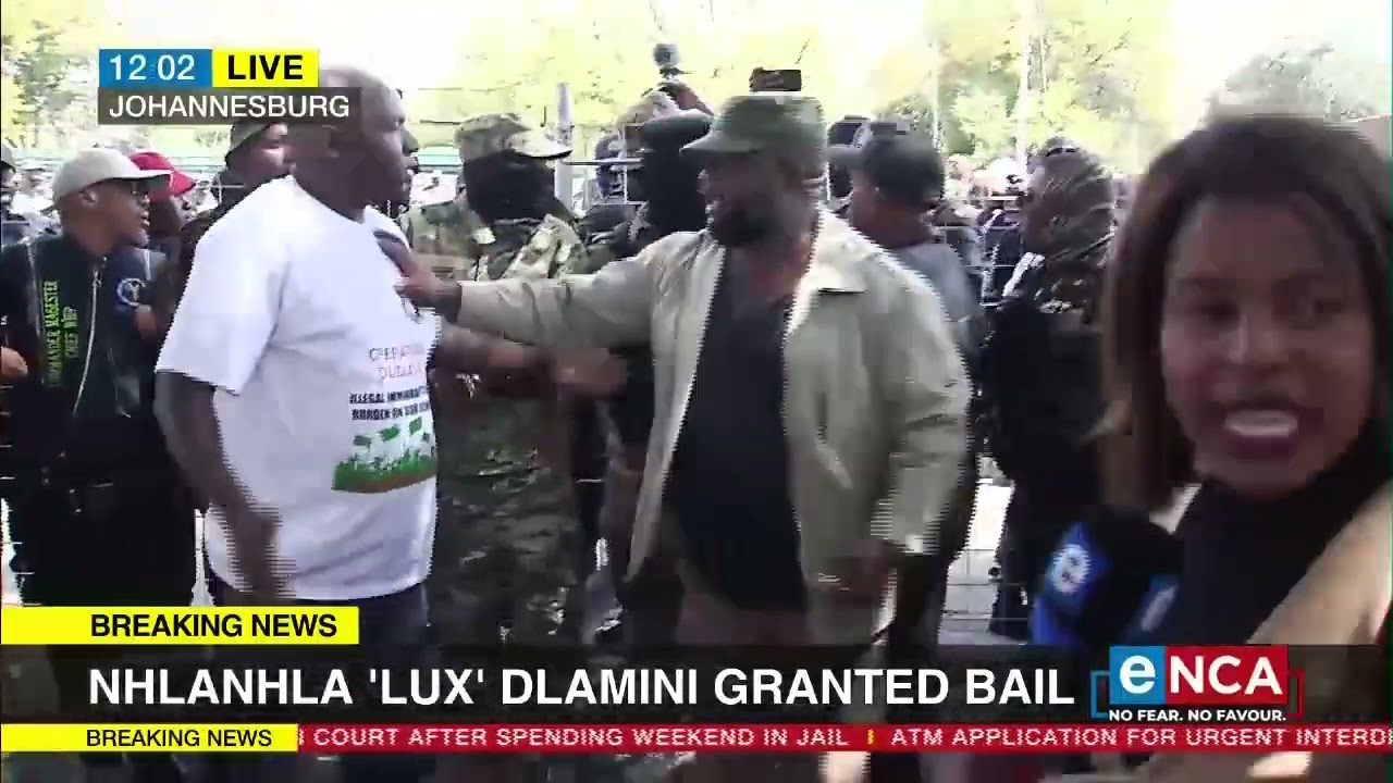 Nhlanhla 'Lux' Dlamini addresses his supporters