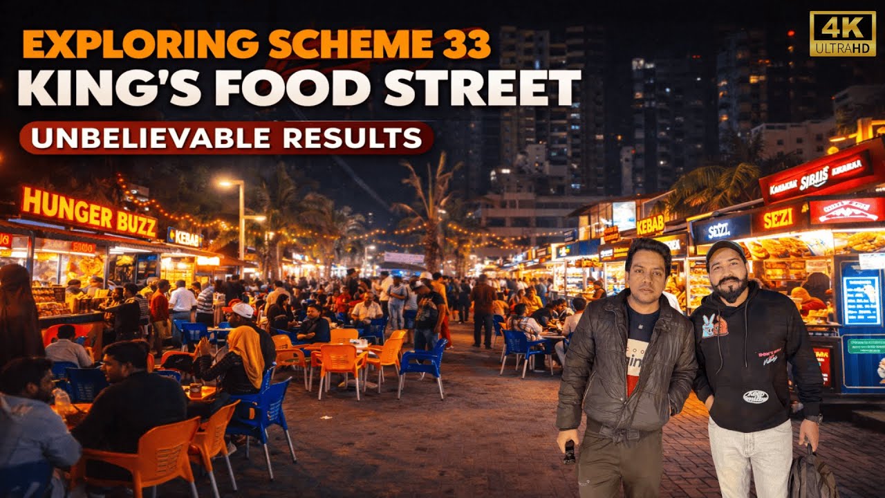 Karachi's New Food Street | Scheme 33 | King street | Paddle court, Bonfire | Taste Test Food Items
