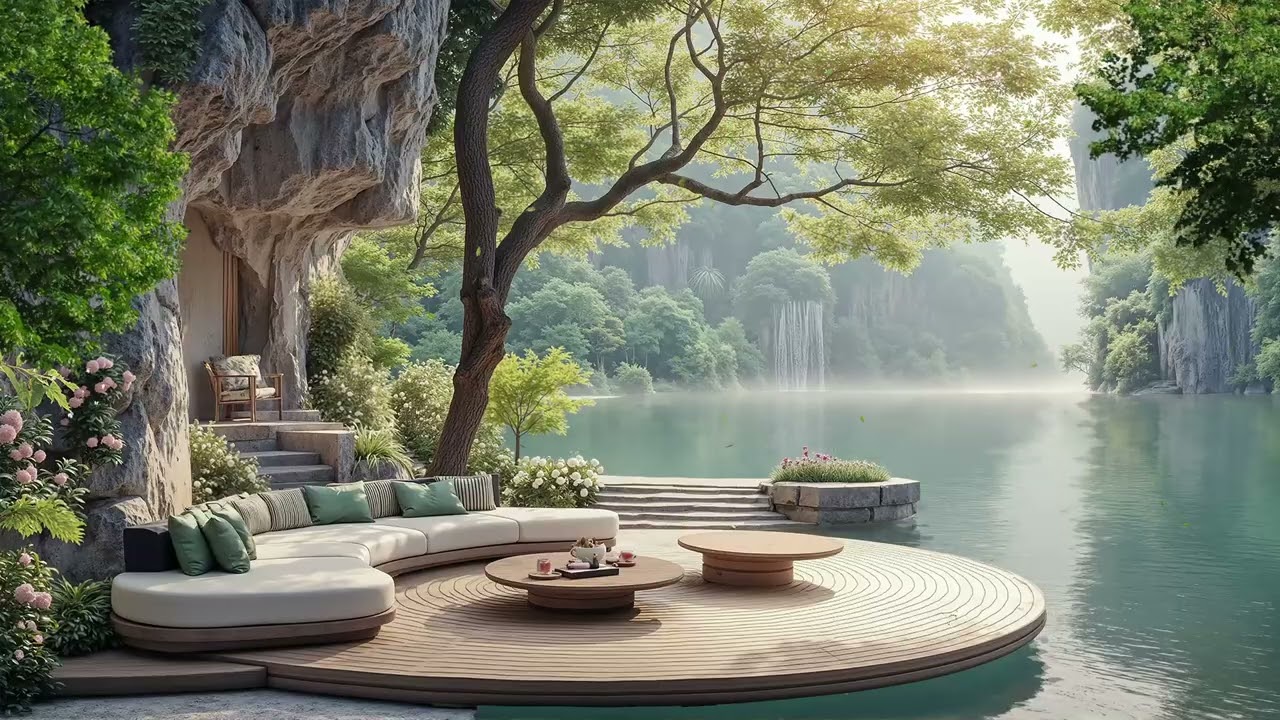 Smooth Jazz by the Lake 🌊 Relaxing Evening Jazz Music for Study, Work & Deep Chill