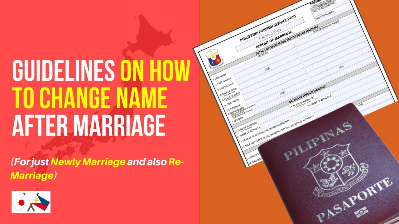 Guidelines on how to change name (After Marriage)