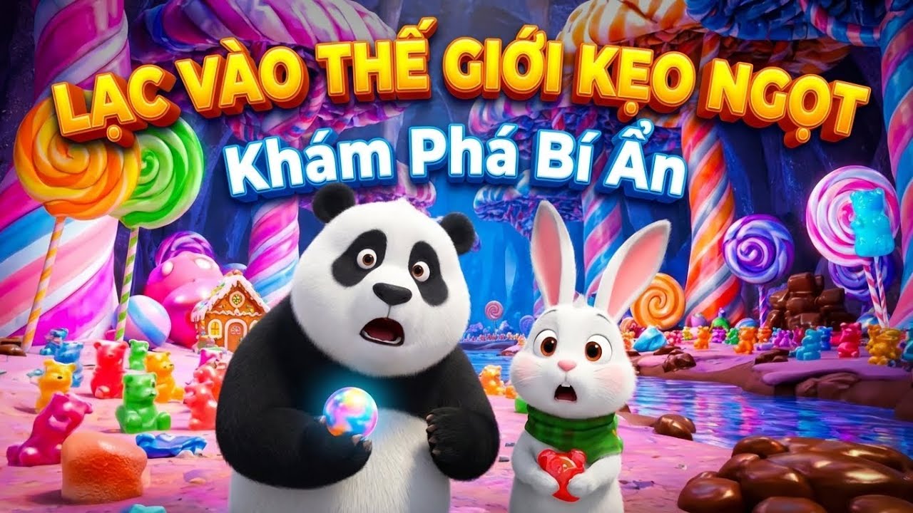 🐼🐰 Cánh cổng bí ẩn mở ra, gấu trúc & thỏ không ngờ điều này…🍭