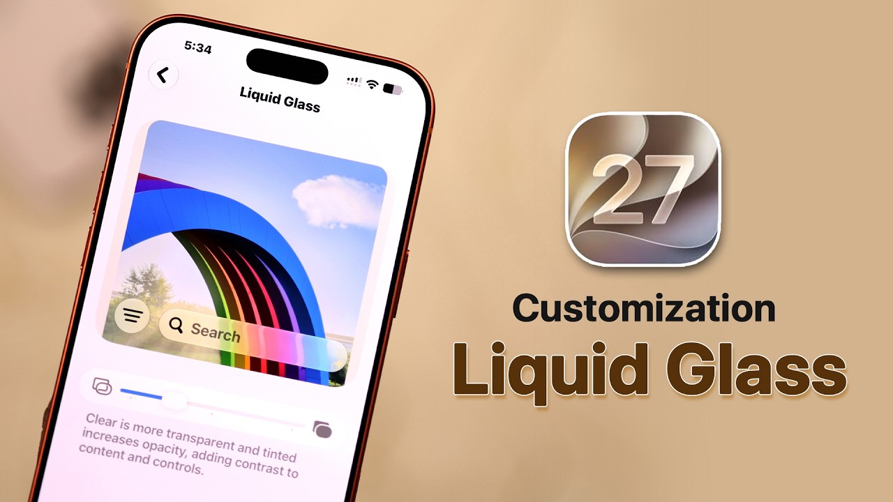 iOS 27: How to Adjust the Liquid Glass Look!