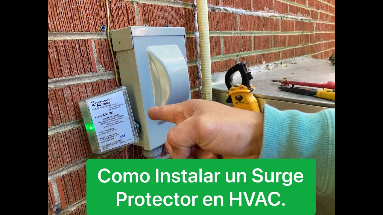 Como Instalar un Surge Protector en HVAC (How to install a surge protector in a gas package unit).