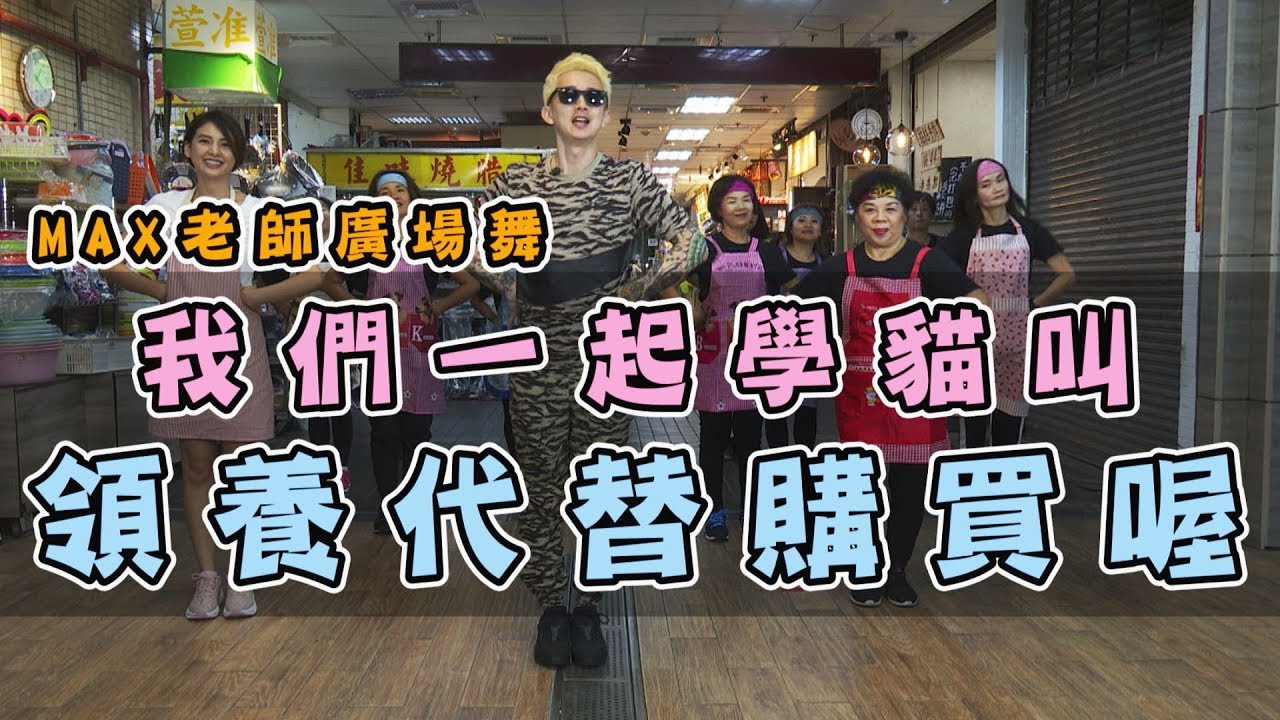 【挖健康】MAX廣場舞《我們一起學貓叫》一首歌學會領養代替購買喔～