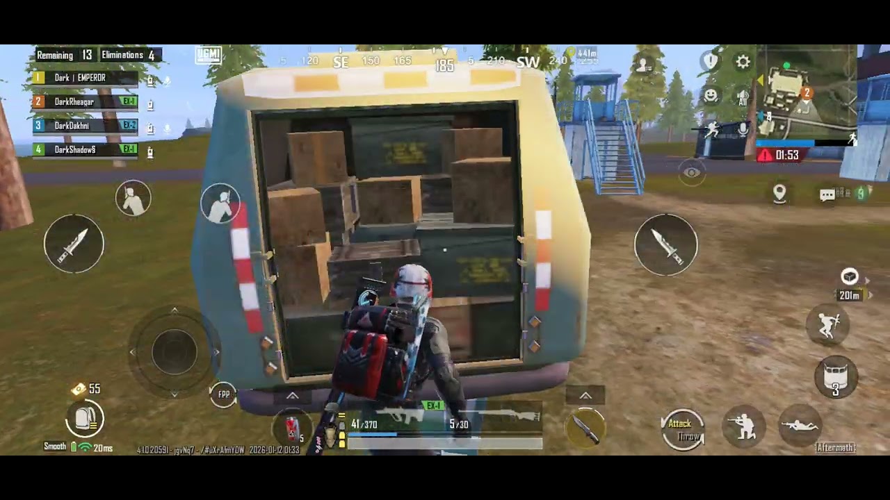 Bgmi aftermath on poco f7 with full squad trolling enemies an easy win