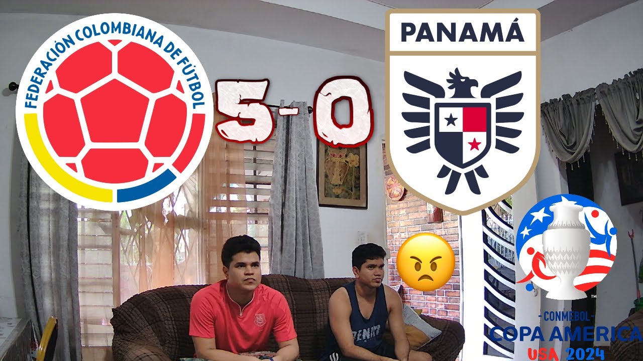 COLOMBIA 5 VS PANAMÁ 0 -REACCIÓN PANAMEÑO-COPA AMÉRICA
