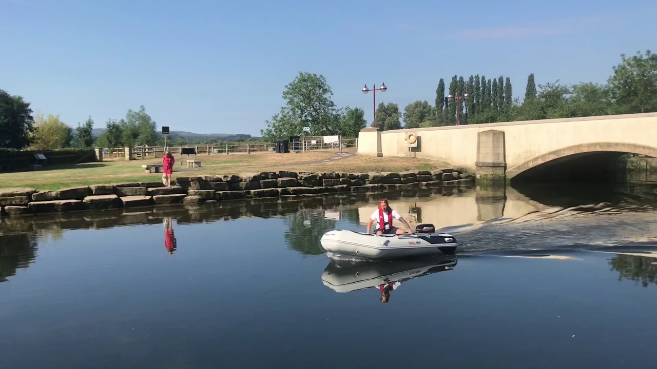 Wareham to Swanage by boat Honwave T32, Mercury 15hp