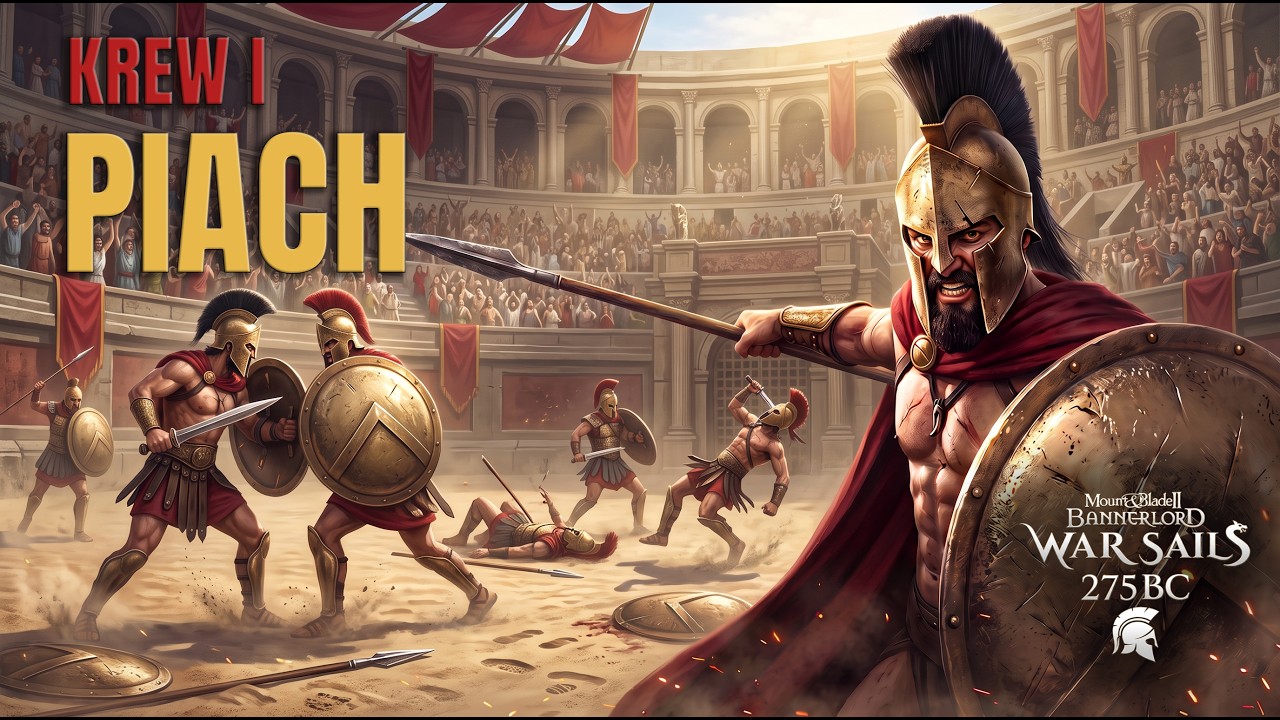 LEONIDAS WCHODZI NA ARENĘ! Pierwsi wrogowie padają (02) Mount and Blade 2 Bannerlord 275 BC