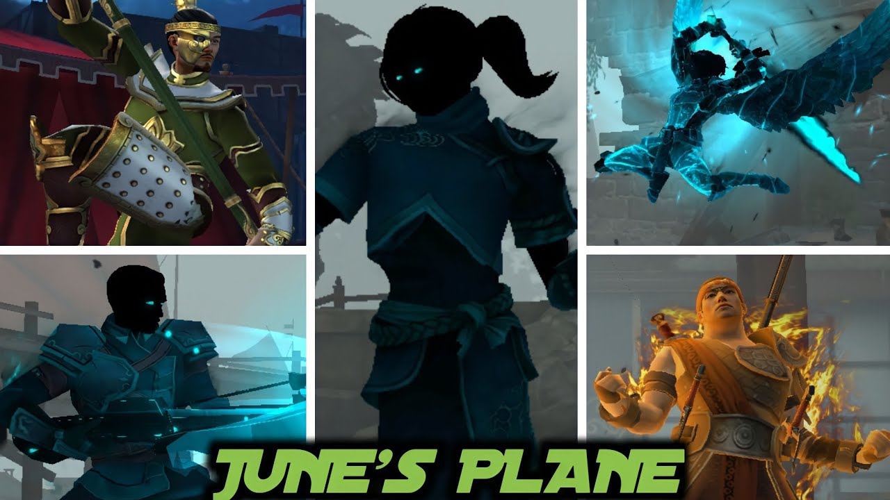 Shadow Fight 3 - June's Plane All Boss Fights & Ending [No Commentary]