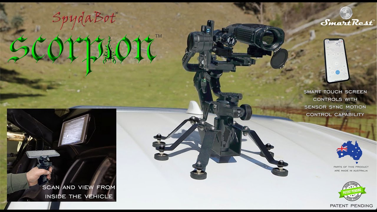 SpydaBot Scorpion | SmartRest Demonstration Thermal Mount Scanning Magnetic Gimbal