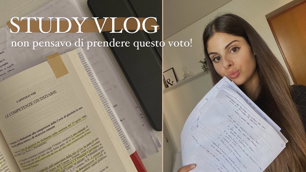 NON PENSAVO DI PRENDERE QUESTO VOTO...|| study vlog esame 📚