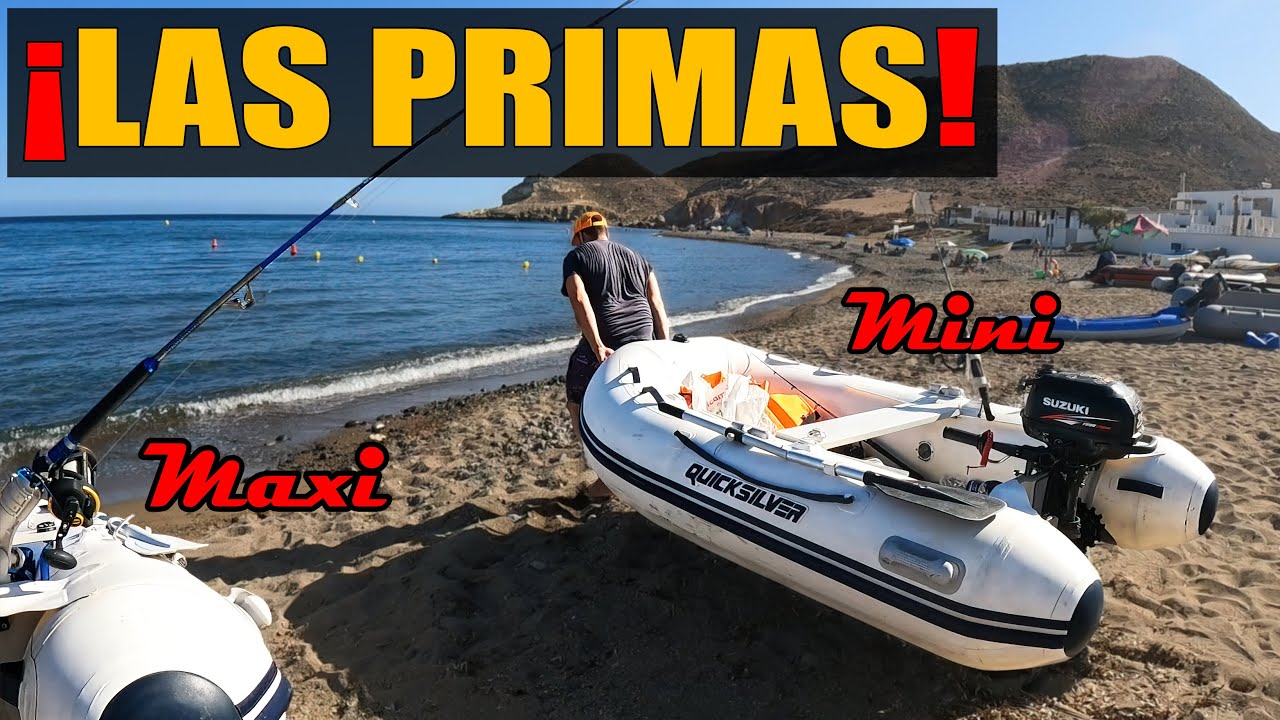 Pesca en Zodiac CON SORPRESA en un Lugar M&aacute;gico. &iexcl;Con las 2 Primas! 😆 - Jurel Ramon 145